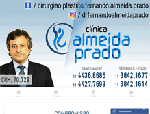 Tablet Screenshot of drfernandoprado.com.br